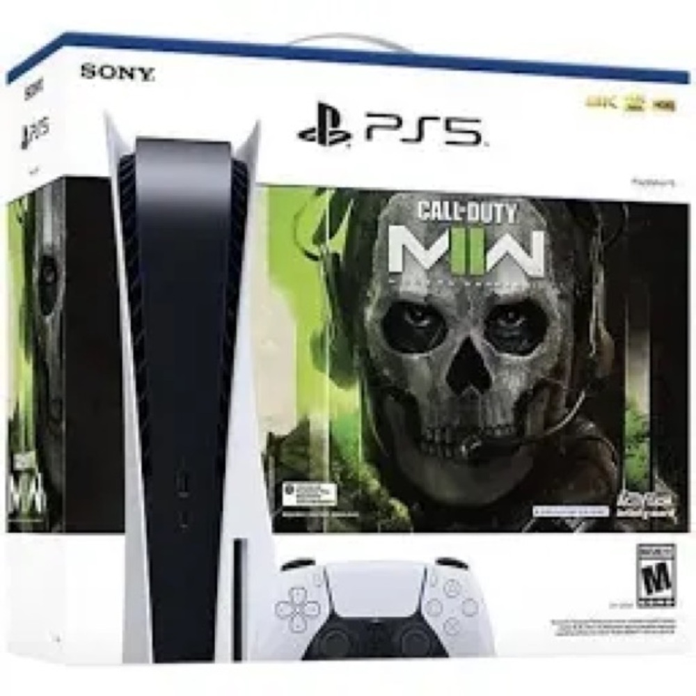 Sony PlayStation 5 Console with Call of Duty MW - White and Black